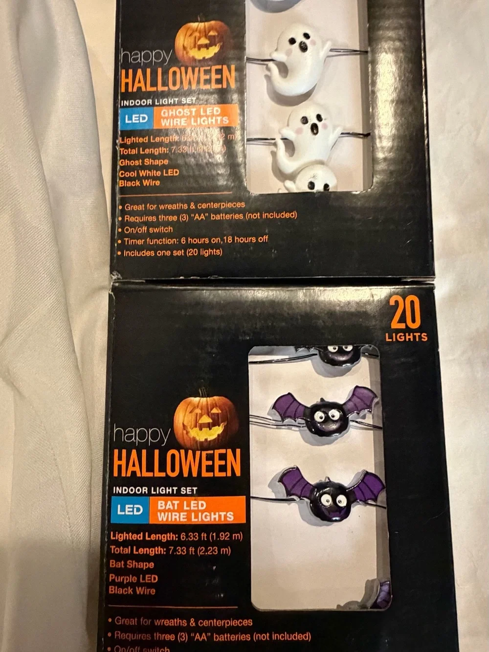 Halloween White Ghost Hanging Decorations Set by